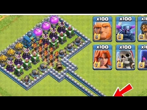 attack on noob bae but max clash of clan