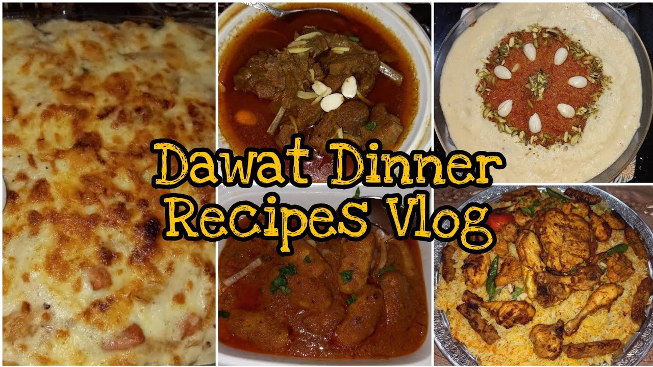 Dawat Special Recipes Vlog #Bakedpasta #DumKabab #BBQPlatter #Chargha #GajjarkaHalwa   #ShahiKorma