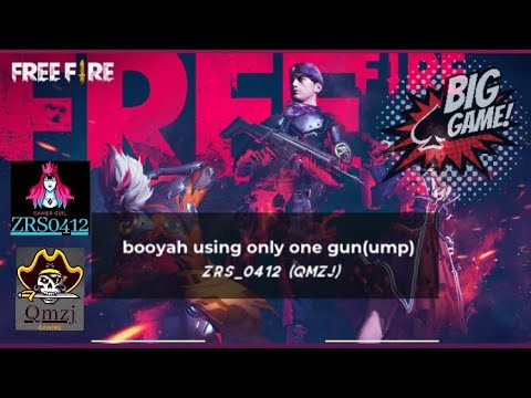 BOOYAH USING ONLY ONE GUN | ?gamer girl ZRS_0412?| FREE FIRE | INDIA
