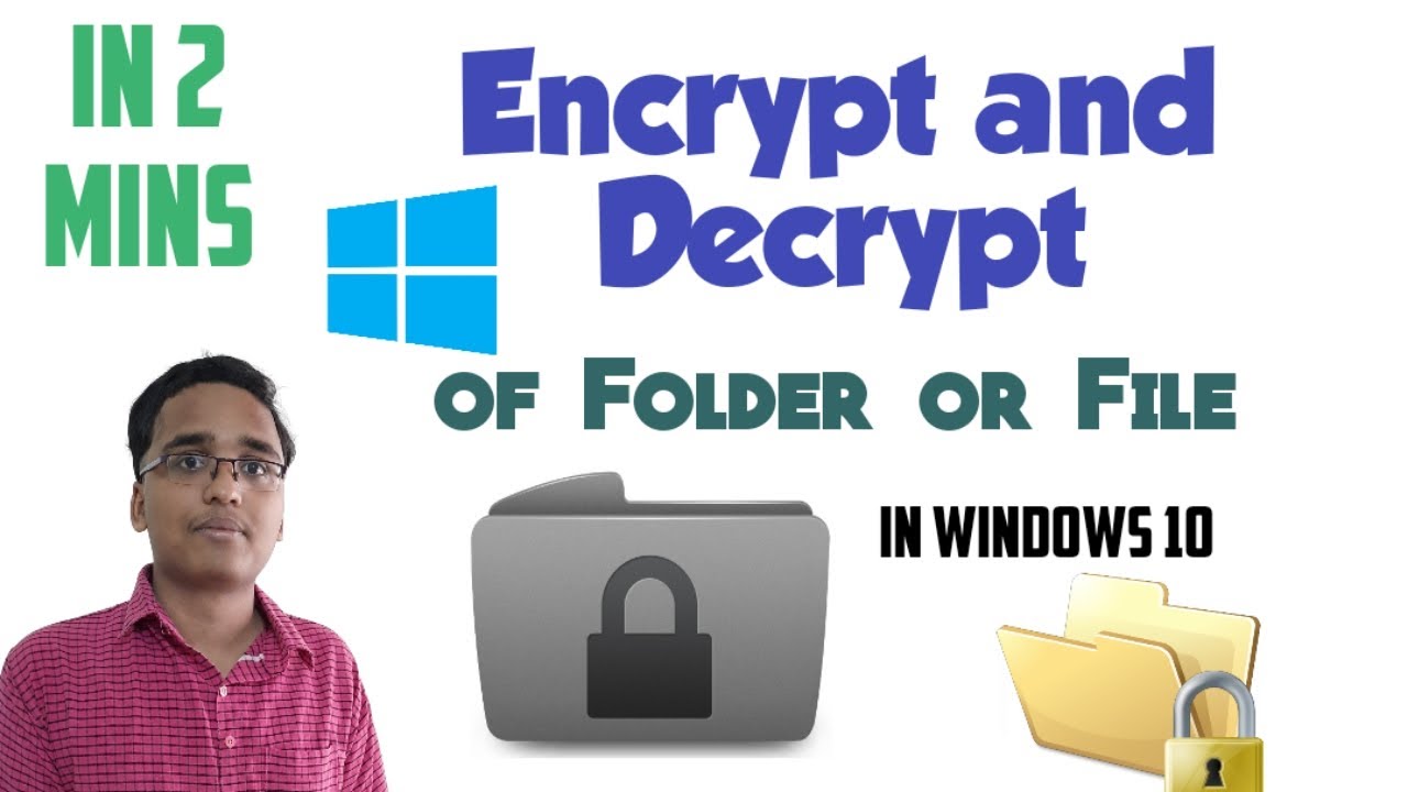 How to Encrypt and Decrypt a folder or file in Windows 10 || Yellow Tech Mahesh || In 2 mins