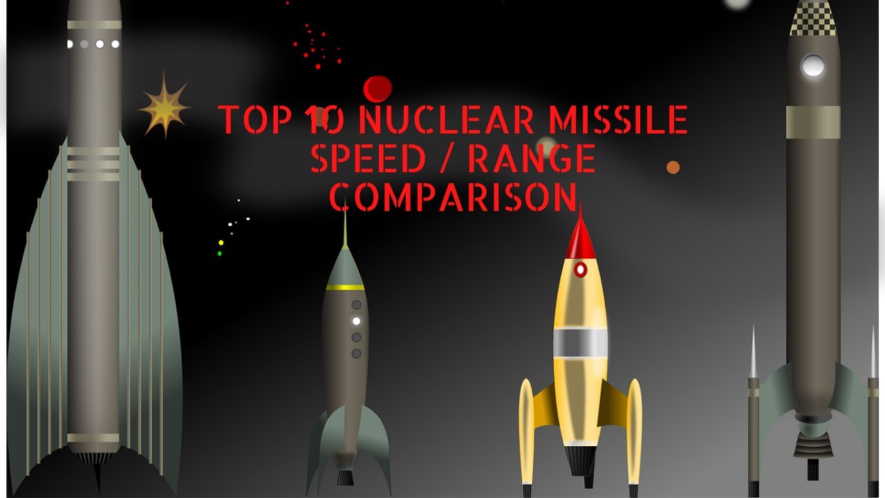 Top 10 Nuclear Missiles Range / Speed Comparison