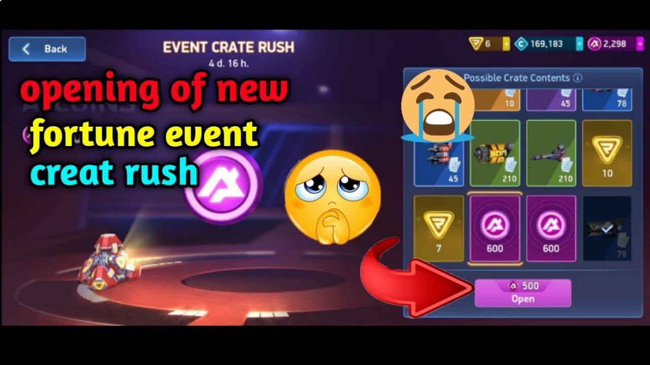 Opening of new event crate rush