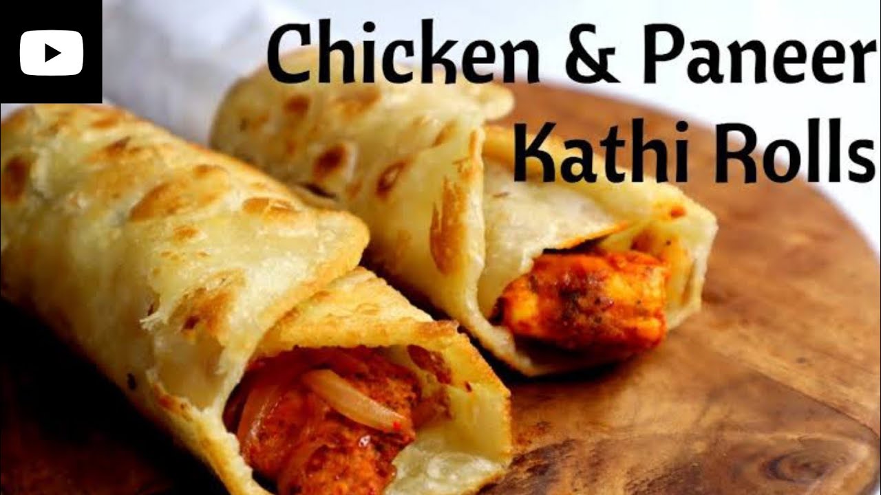 India street food Style chicken kathi roll recipe || paneer kathi roll recipe || Delhi-6 wali