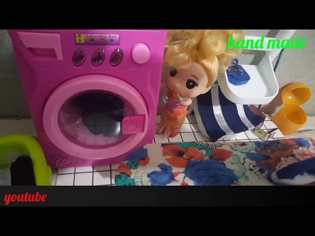 Minature world doll house set/ how to make a mini cleaning set/ realistic miniature doll no polymer