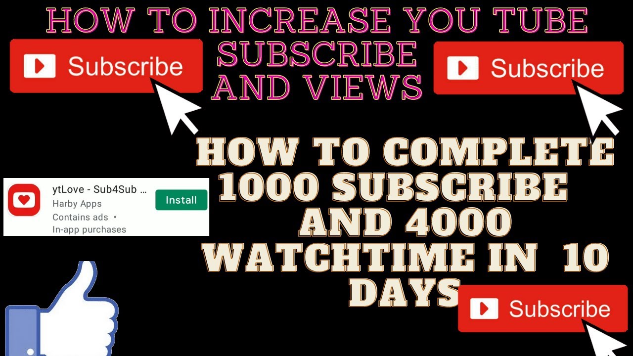 How to complete 1000 subscribers on youtube channel |how to increase views