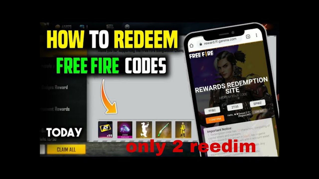 Free Reedim code and clim reward