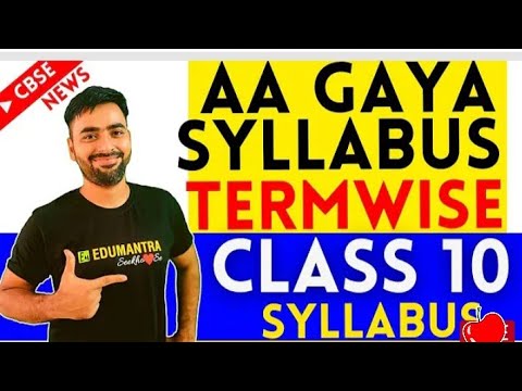 CBSE-syllabus class-10 MATHS_2021-2022, Term-1&Term-2