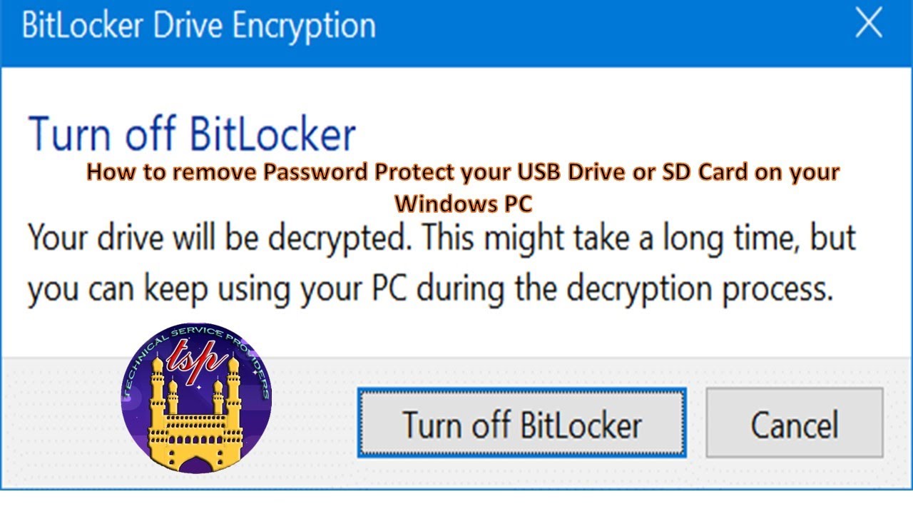 How to Remove USB Password Protect???