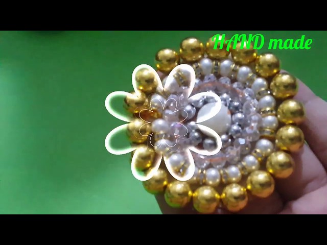 how to make beautiful super easy pearl beads pendant/ diy jewellery tutorial