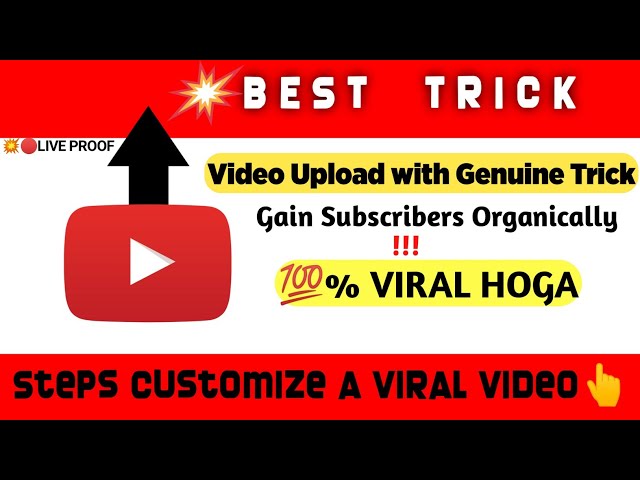Best Trick to Upload video | Kaise video upload se viral hoga | Tips for uploading video#sudipsardar