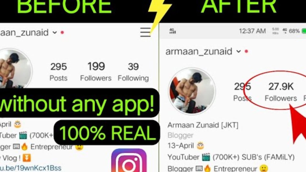 How to increase unlimited followers in Instagram.