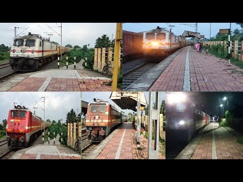 [5 in 1] Naihati - Bandel main line train actions Purvanchal+gangasagar+Intercity+ballia+TEESTA