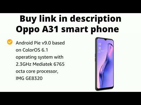 Oppo A31 (Mystery Black, 6GB RAM, 128GB Storage @ RS 12000 only