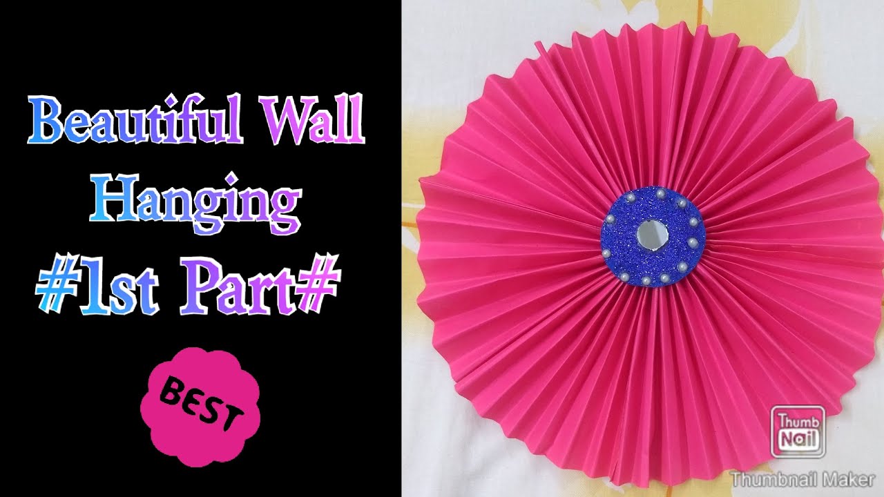 Flower Wall Hanging Craft Ideas / DIY romm decor / How to make wall hanging with paper ( 1st Part )