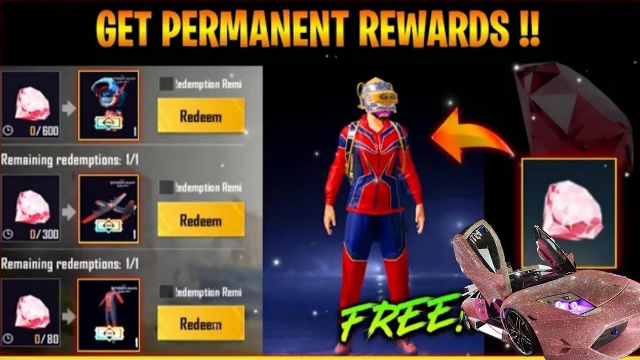 How to get/Use Diamond (RED) in BGMI // New Event Red Diamond // Get Permanent Spiderman Set BGMI?