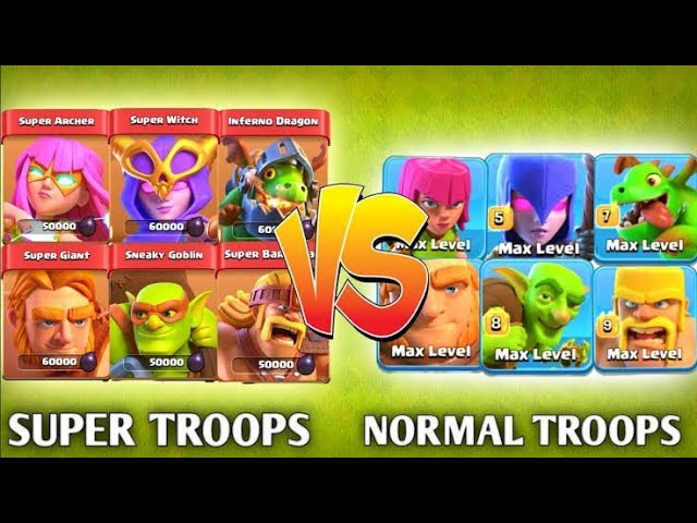 SUPER TROOPS VS NORMAL TROOPS | Clash of Clans Gameplay @YouTuber vishal2M