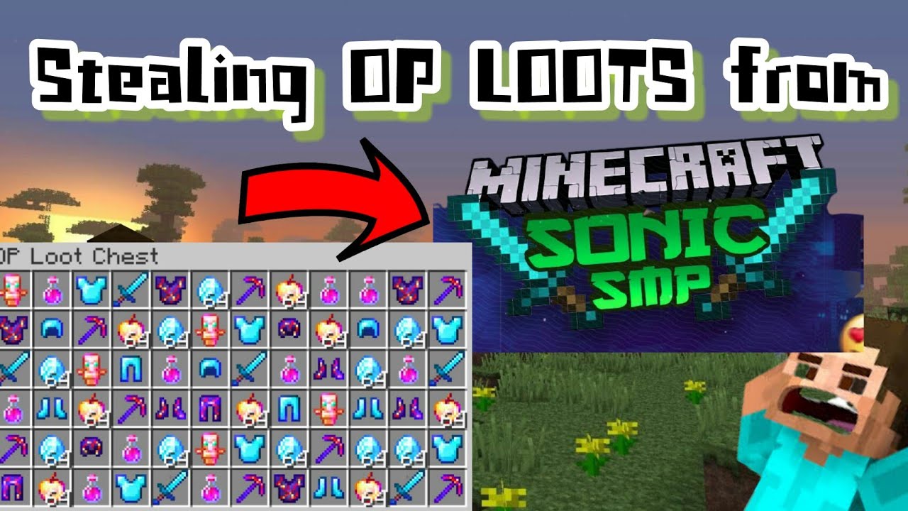 stealing OP LOOTS from SONIC SMP | MINECRAFT
