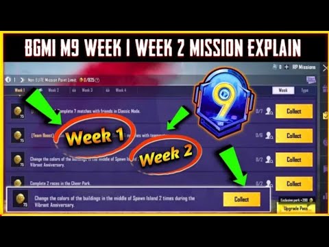 PUBG MOBILE C2S5 Month 9 WEEK 1 MISSION EXPLAIN  BGMI/PUBG  M9 WEEK 2 MISSION EXPLAIN IN HINDI ?