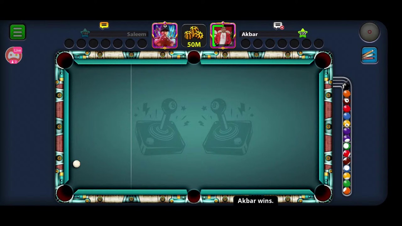8 BALL POOL LIVE? LIVE GIVEAWAY UNIQUE ID 2816137713 CHALLENGE AND PLAY WITH ME