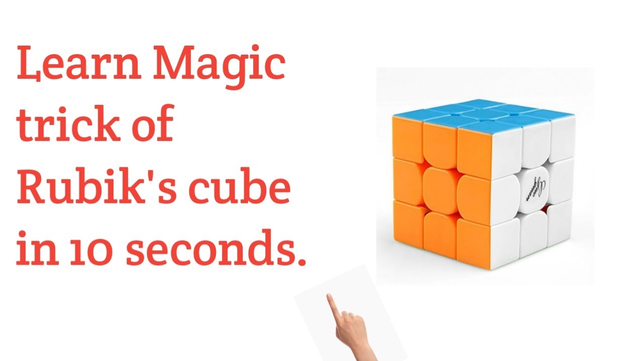 Learn Magic trick of Rubik's cube in 10 seconds. Logical Cubing Expert. #Shorts.