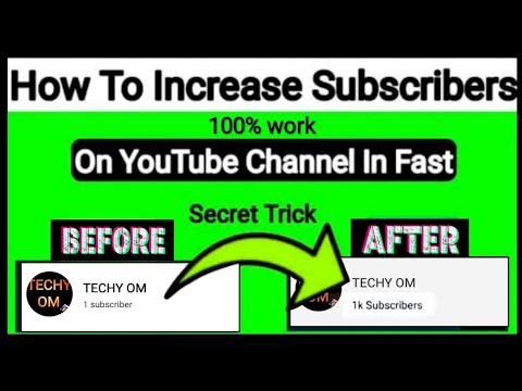 how to increase subscriber on youtube/subscriber kaise badhaye/techy om/how to gain subscribers