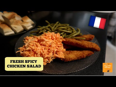 Spicy Filet Chicken with Fresh Salad ? - Tasty Cooking With Amber#friedchicken#kfcstyle#KFC