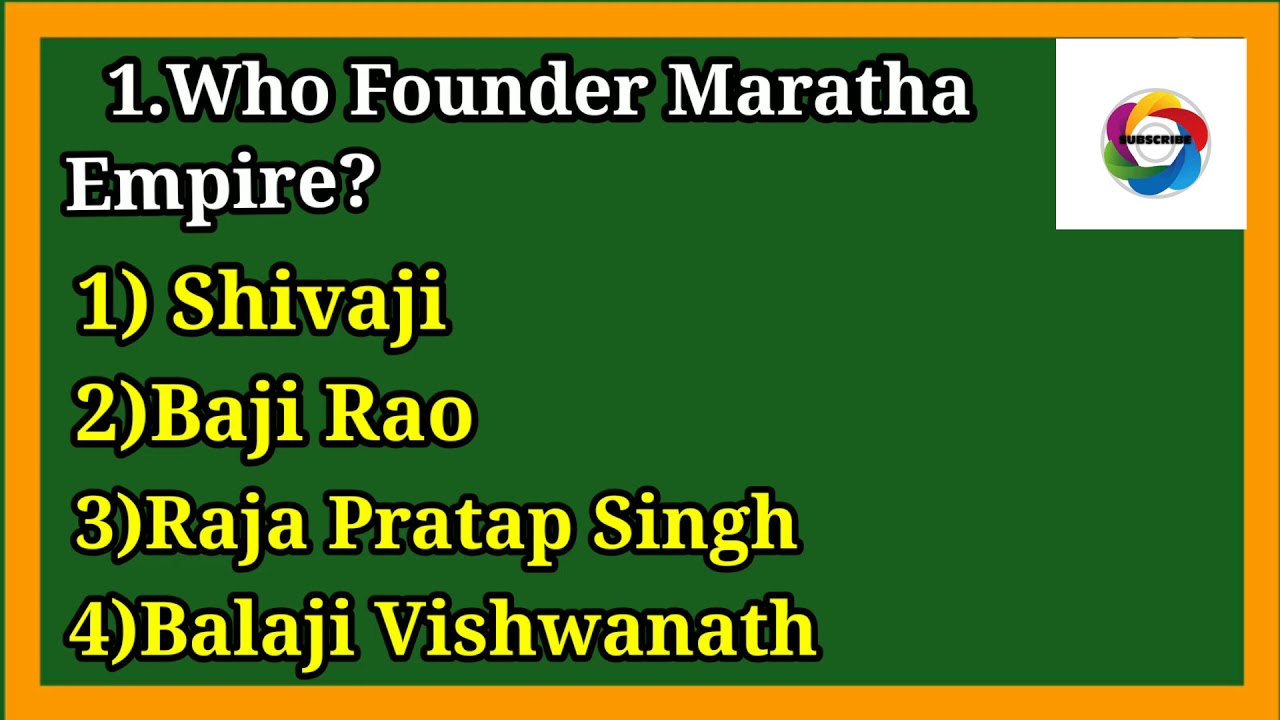 Gk Questions On Shivaji Maharaj