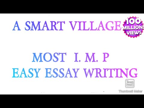 A SMART VILLAGE "MOST  I. M. P. " EASSAY EASY STD 10 AND ANY