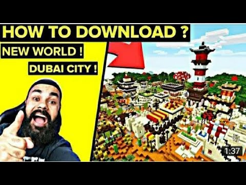 How to download Chapati Hindustani gamer Dubai city in minecraft pe on android.