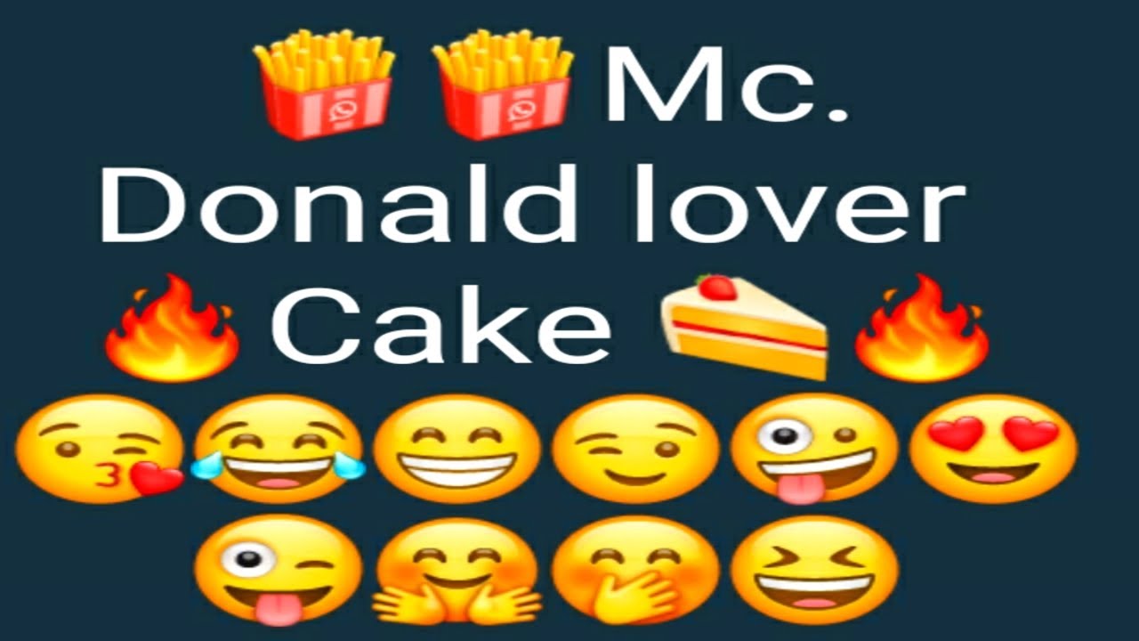 Mc Donald lovers cake ?/ pizza ? lover cake / pani puri lover cake ? #cake