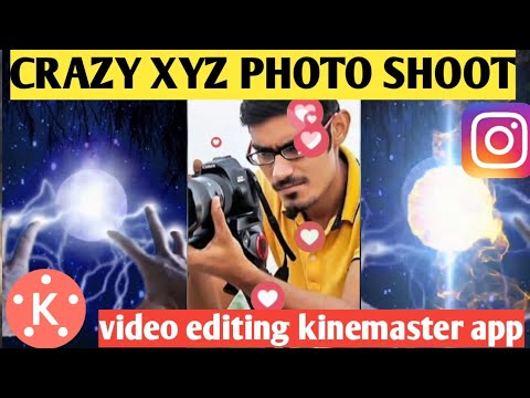 Photo shoot video editing || crazy xyz Amit Sharma short video editing kinemaster magic effect video