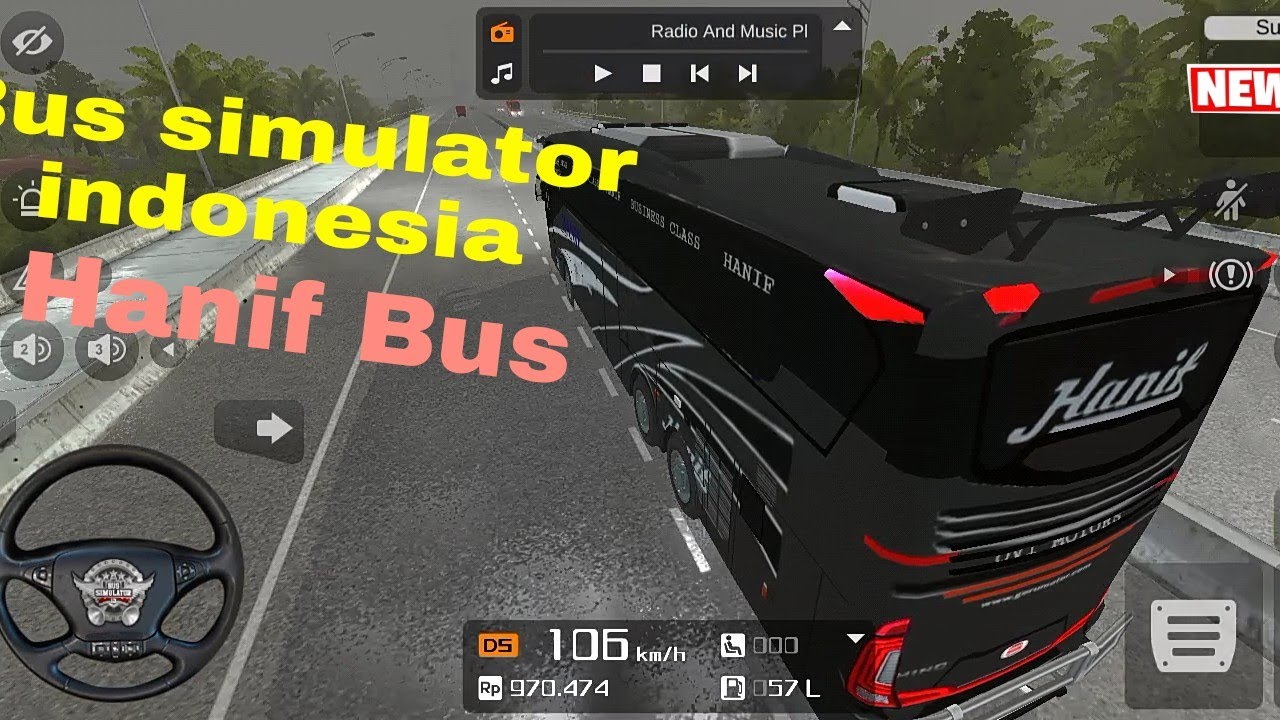 Bus simulator indonesia. Hanif Bus.