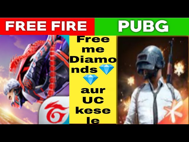 How to get Pubg UC and Free Fire diamonds for free | Pubg UC aur Free fire diamonds free me kese le