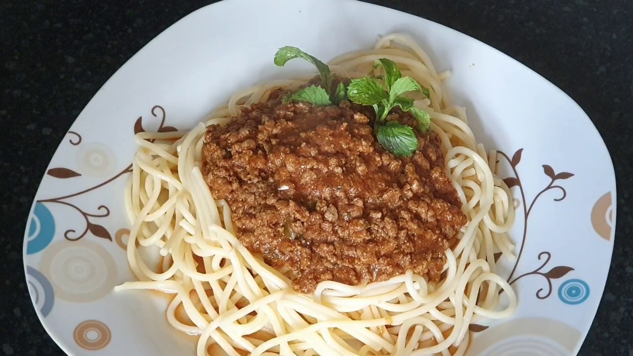 Halal Spaghetti Bolognese  urdu recipe, Easy way to make Tasty Spaghetti Bolognese without sauce !