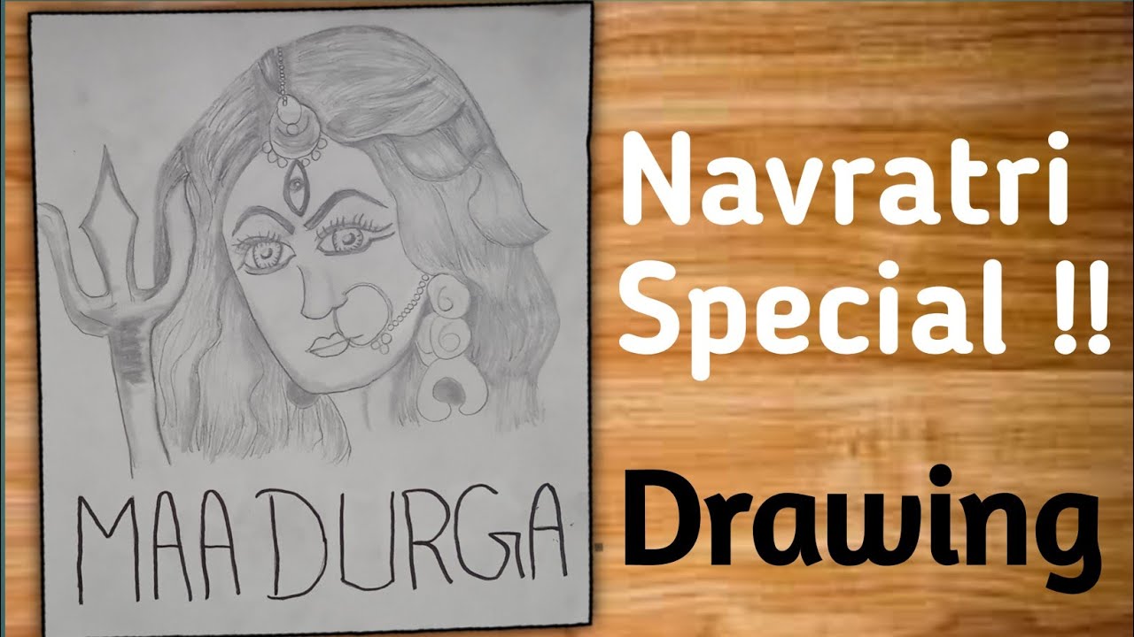 Navratri Special || How to draw maa Durga Face Pencil sketch step by step