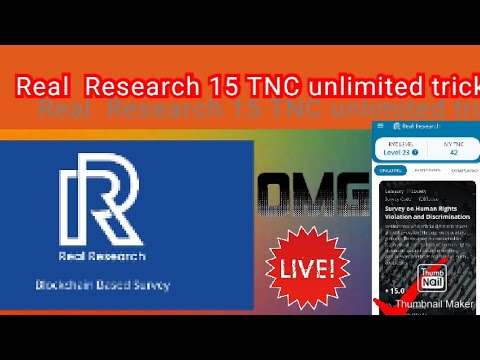 real research unlimited 15 tnc trick in all contrary  look this video 100% good