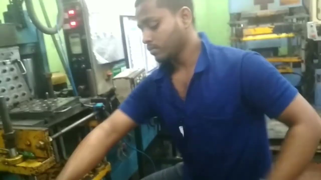 Mechine running Stanson Rubber company chennai ll moulding machine running impossible